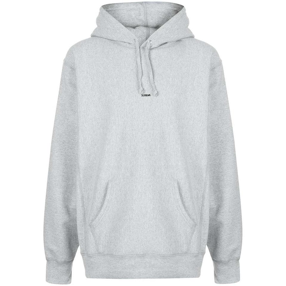 Grey Supreme Gray Micro Logo Hoodie | Supreme 110ZG